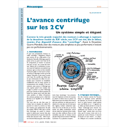 L'avance centrifuge sur les...