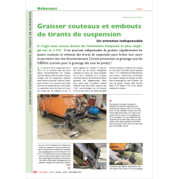 Graisser couteaux et...