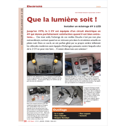 Installer un éclairage 6V à...