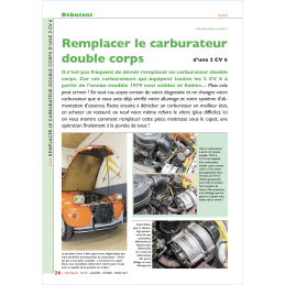 Remplacer le carburateur...