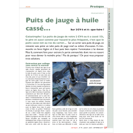 Puits de jauge à huile...