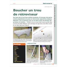 Boucher un trou de...