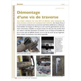 Démontage d'une vis de...