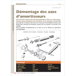 Démontage des axes...