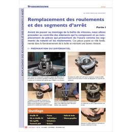 Remplacement des roulements...