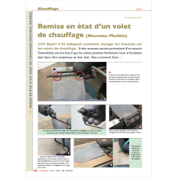 Remise en état d'un volet...