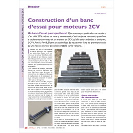 Construction d'un banc...