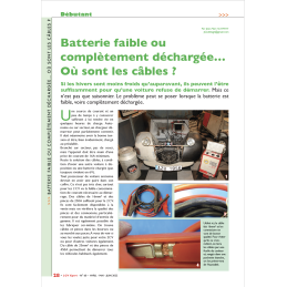 Batterie faible ou...