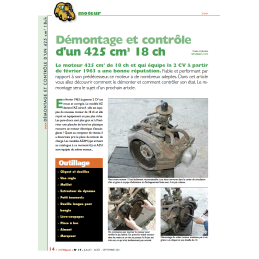 Demontage et controle d'un...