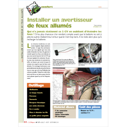 Installer un avertisseur de...