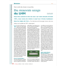 Du mauvais usage du...