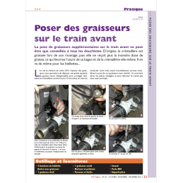 Poser des graisseurs sur le...