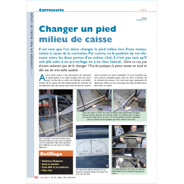 Changer un pied milieu de...