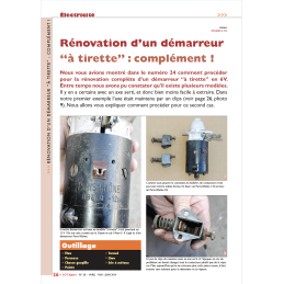 Rénovation d'un démarreur à...
