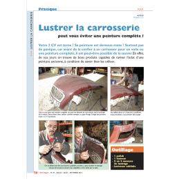 Lustrer la carrosserie peut...