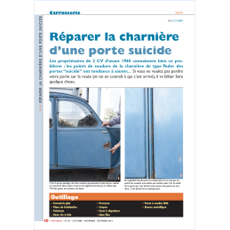 Réparer la charnière d'une...