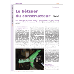 Le bêtisier du constructeur...