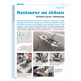 Restaurer un châssis -...