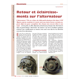 Retour et éclaircissement...