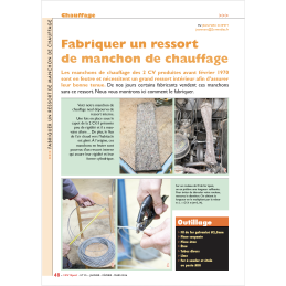 Fabriquer un ressort de...