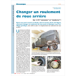 Changer un roulement de...