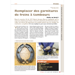 Remplacer des garnitures de...