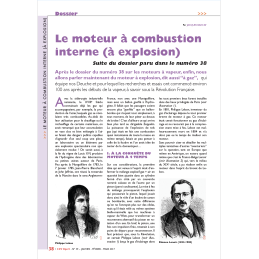 Le moteur à combustion...