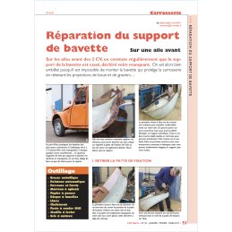 Réparation du support de...