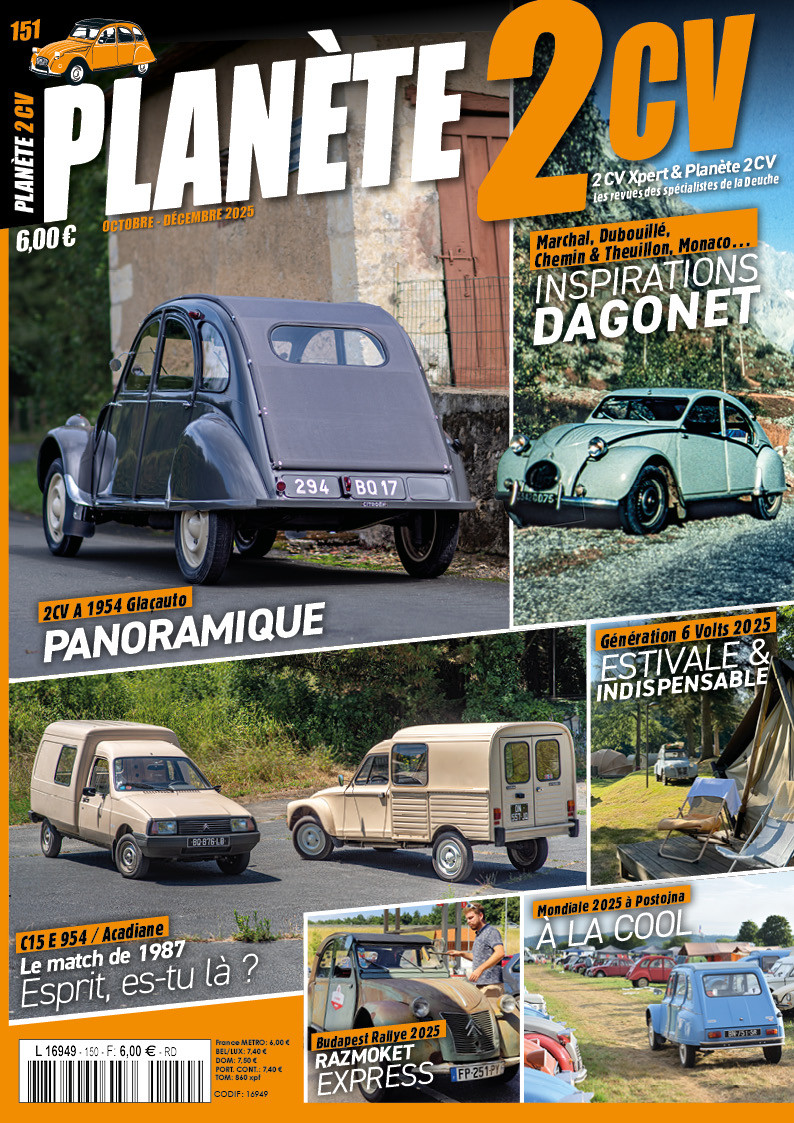 ACTUELLEMENT EN KIOSQUE: PLANETE 2CV N°151