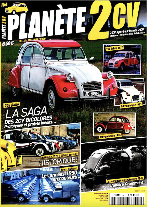 ACTUELLEMENT EN KIOSQUE: PLANETE 2CV N°154